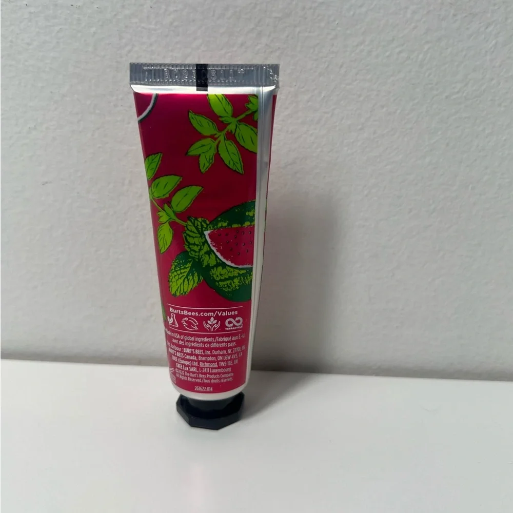 Burt's Bees Watermelon & Mint Travel Size Portable Hand Cream 1.0 OZ